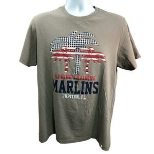 Miami Marlins Spring Training Jupiter Florida Shirt '47 Brand Adult Medium Gray